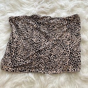 Cheetah tube top